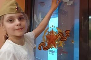 Школа МИД России присоединилась к Всероссийской патриотической акции «Окна Победы»!